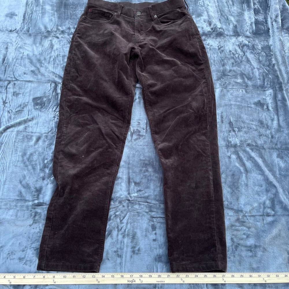 Marine Layer Mens Athletic Fit Corduroy Pants Brown 30x30 Style 20168